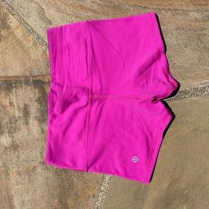 Lululemon Size 4 Black and Pink Reversible shorts